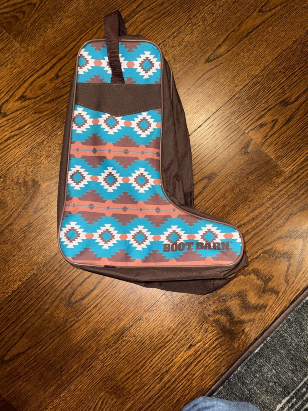 Boot Barn Women's Aztec Print Boot Bag in Turquoise & Brown